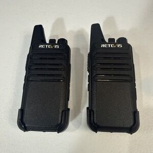 Retevis RT22 Two Way Radio UHF 16 CH VOX Walkie Talkies No Charger.